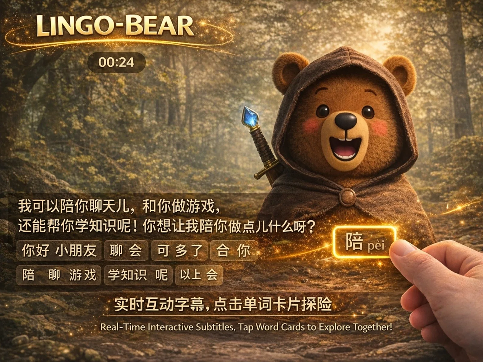 Conversation world scene on iPad